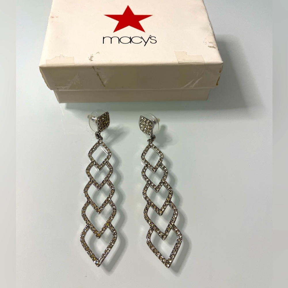 Macys Teardrop Heart Earrings